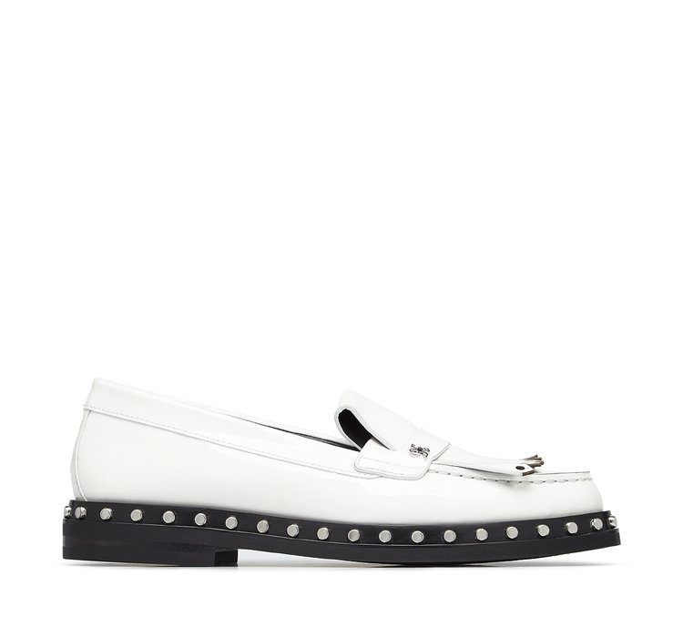 Fabi patent leather loafer