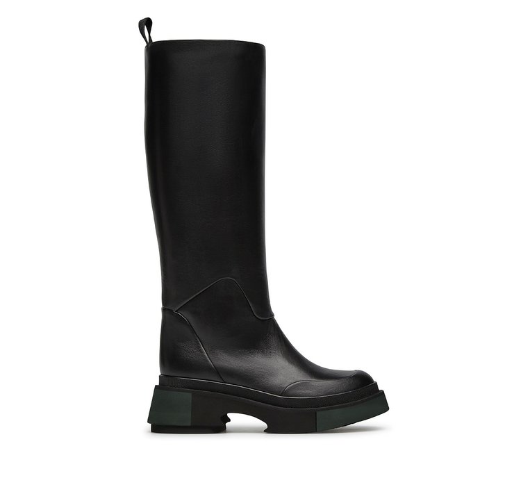 Fabi calfskin leather boot