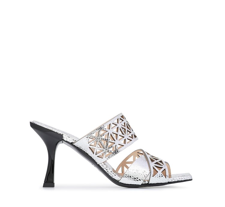 Sandalo open-toe con tacco