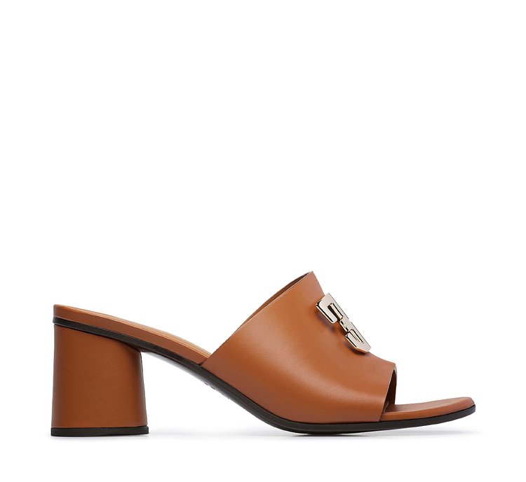 Calfskin open-toe sandal