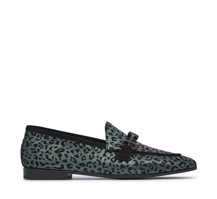 Fabi animal print loafer