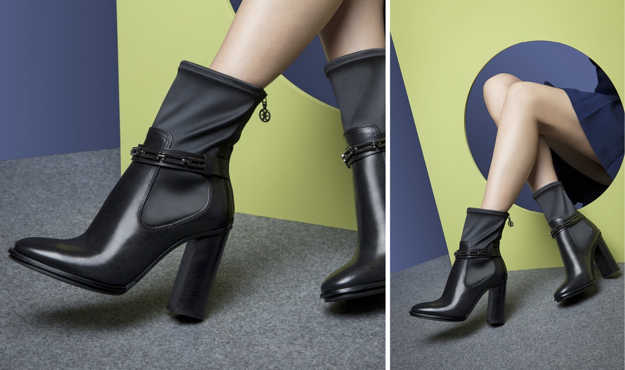 MID-LENGTH BOOTS WITH HI-TECH FABRIC BOOTLEG