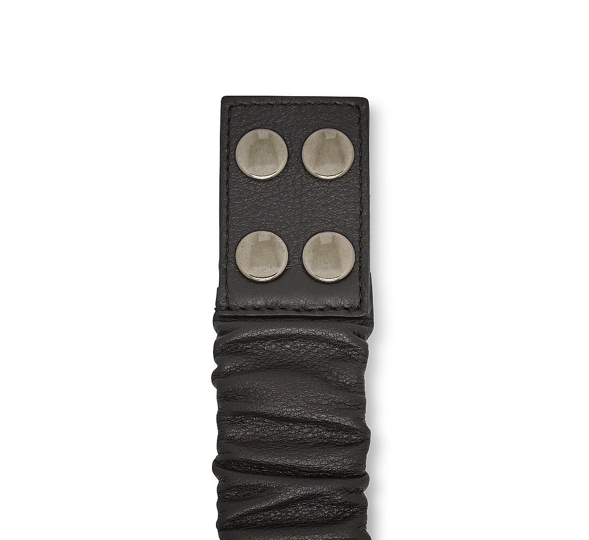 Stretchy nappa leather belt