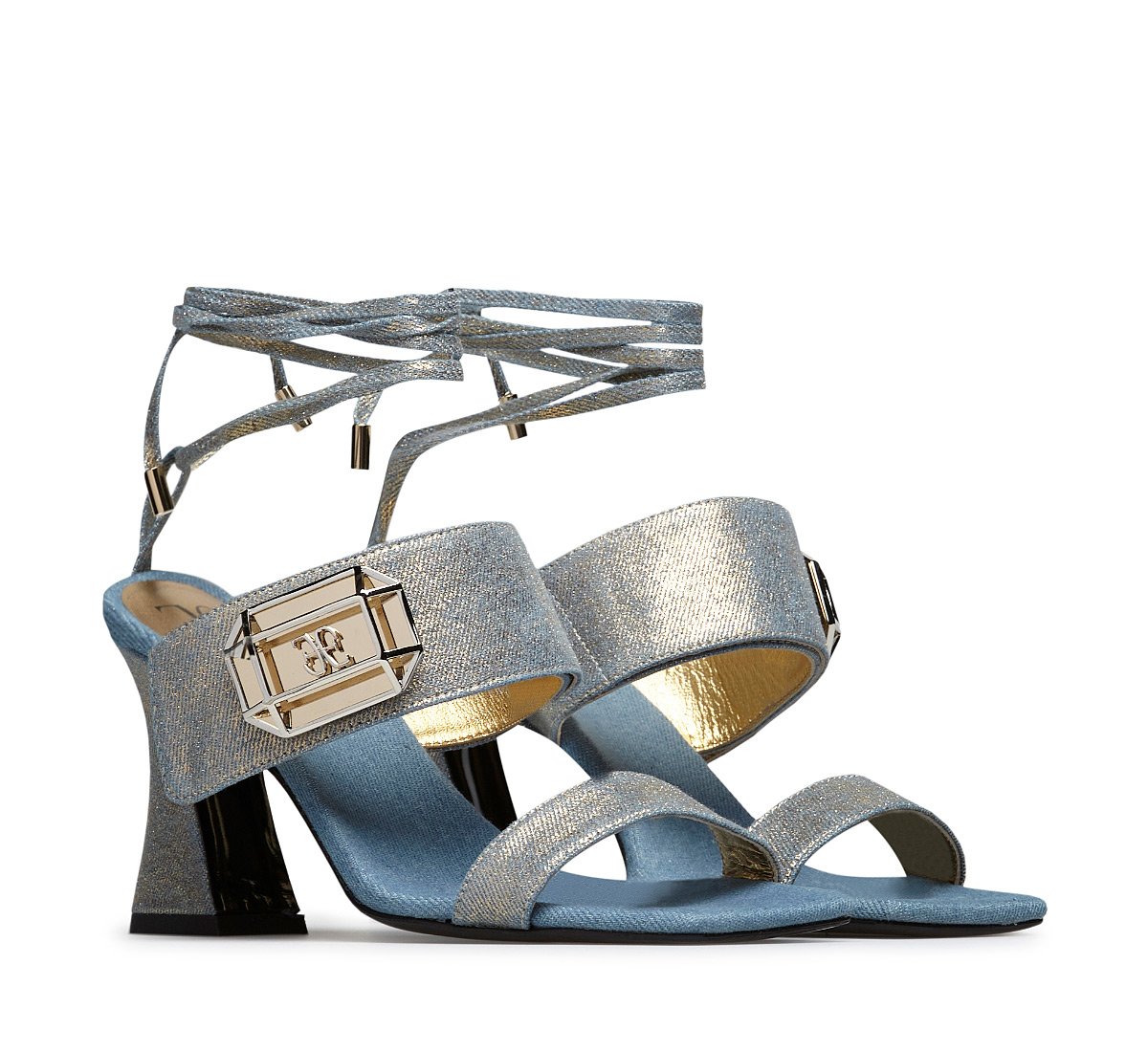 Fabi sandal with ankle-wrap design