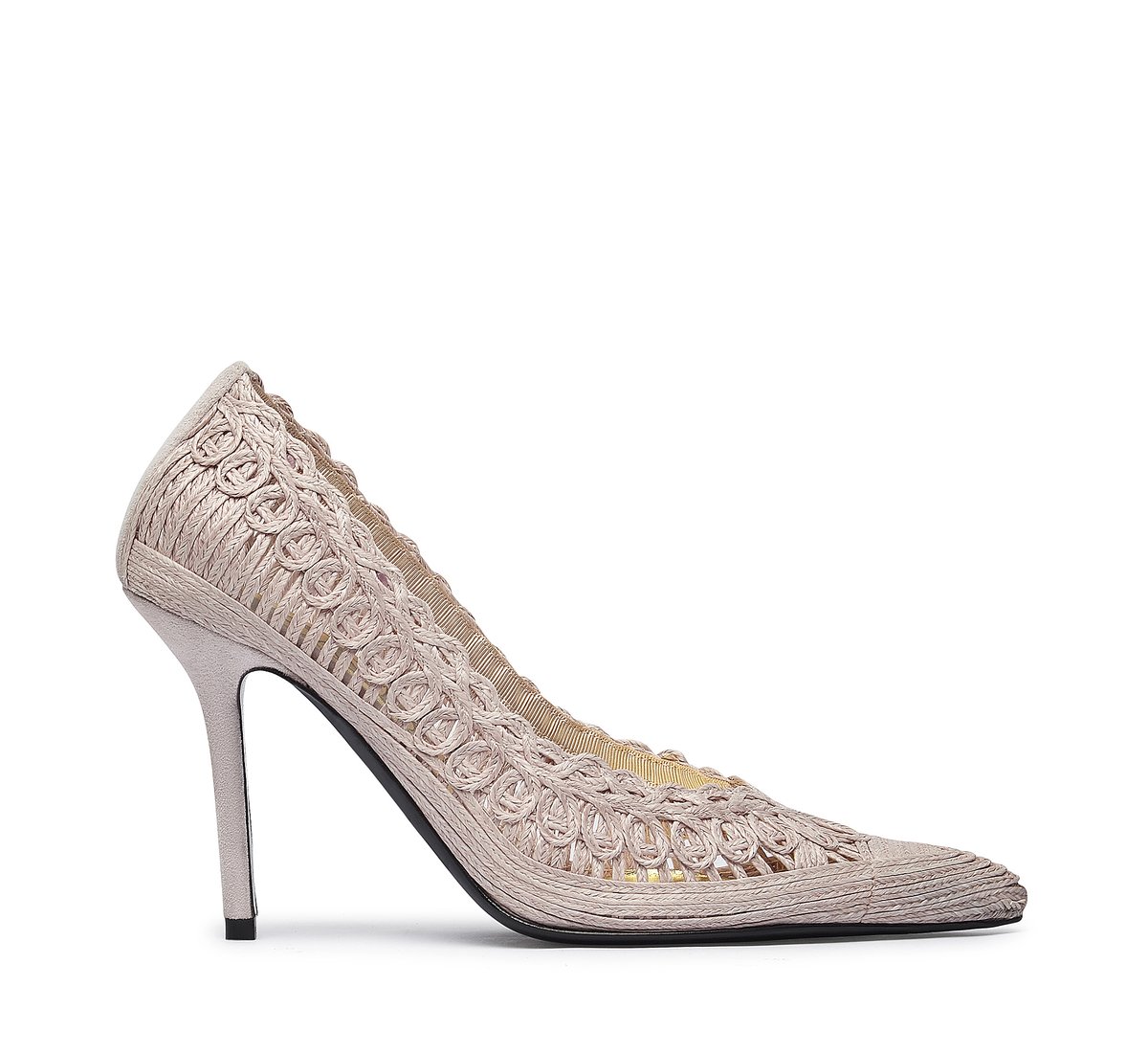 Fabi raffia pump