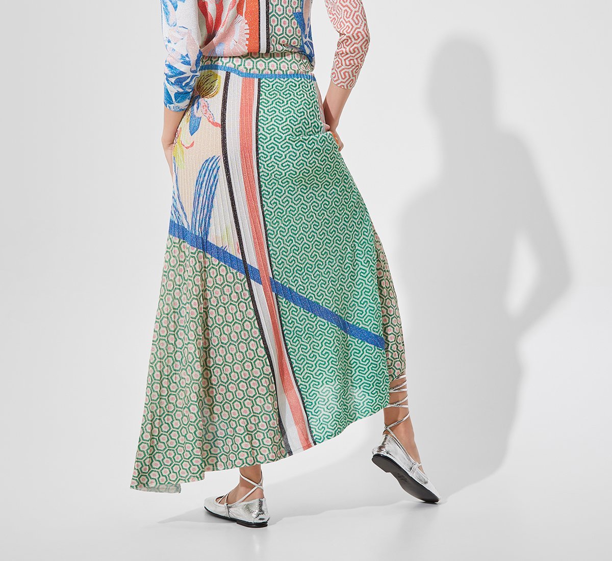 Patterned Maxi Skirt