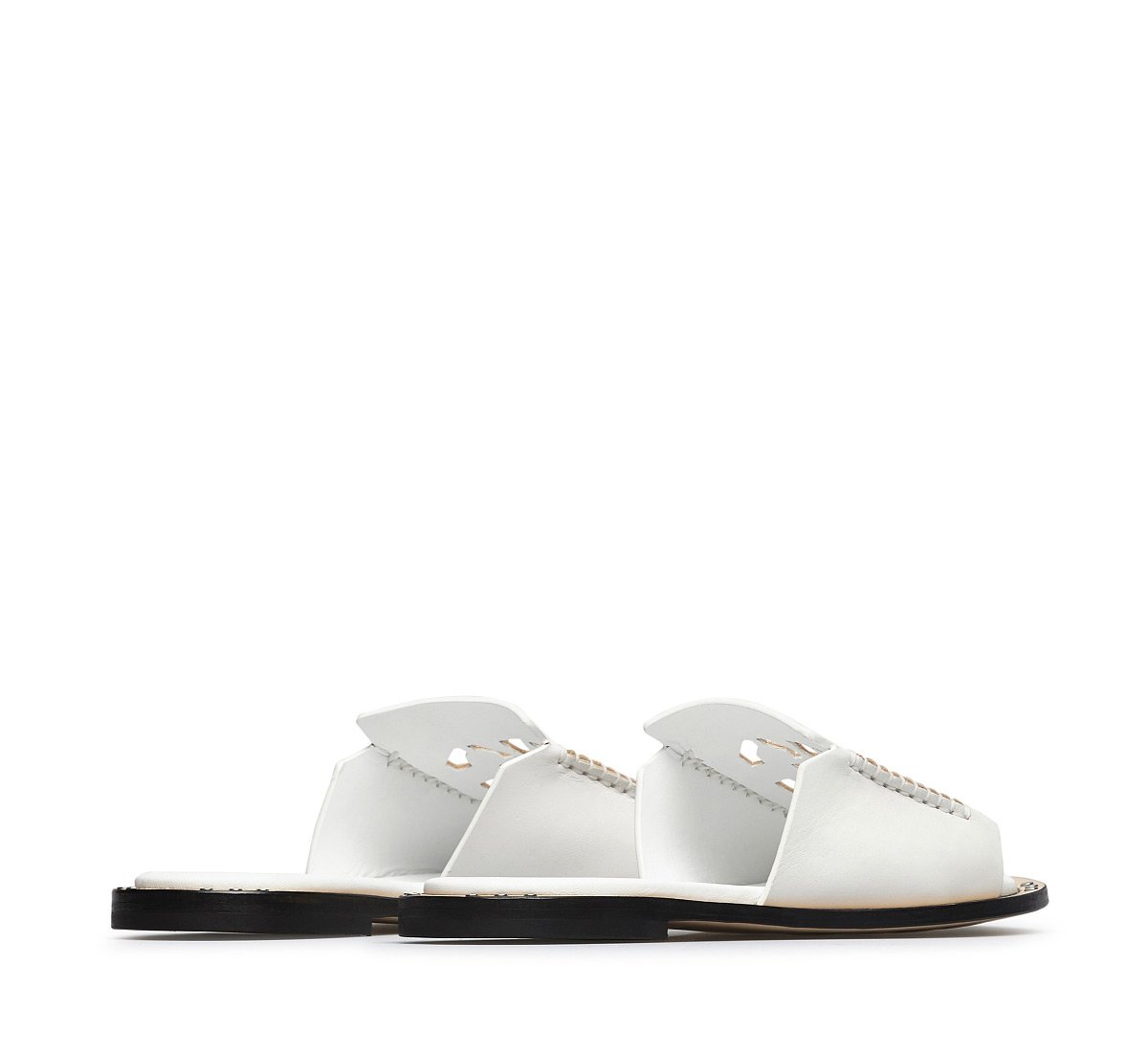 Fabi sandal with cut-out logo