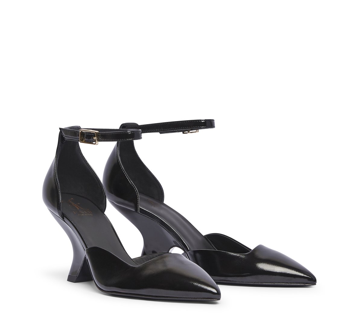 Fabi pumps with an ankle strap