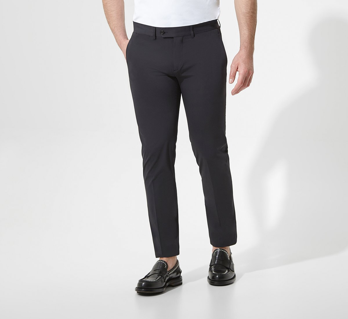 Pantaloni neri regular fit