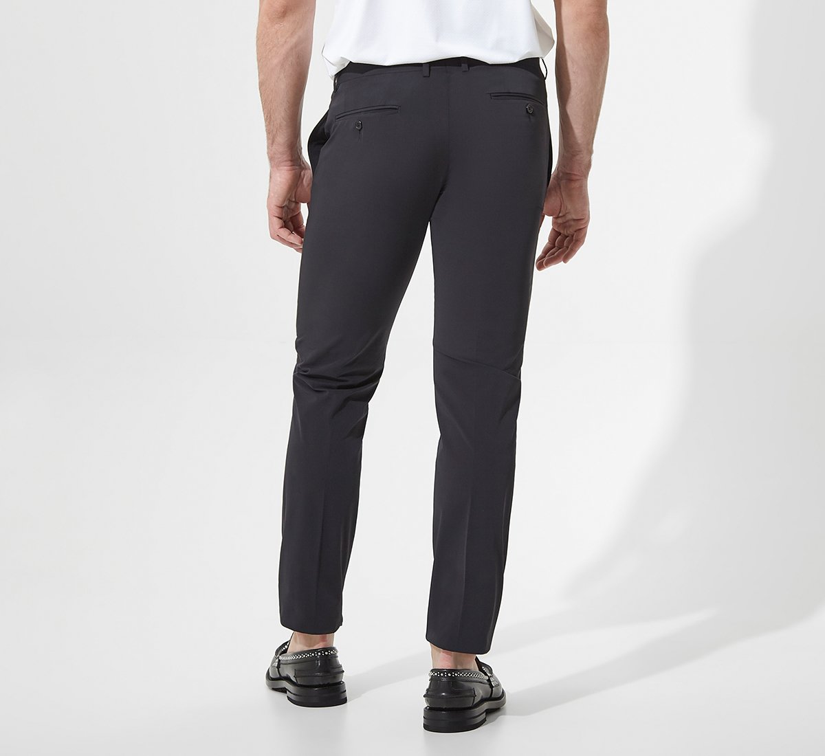 Pantaloni neri regular fit