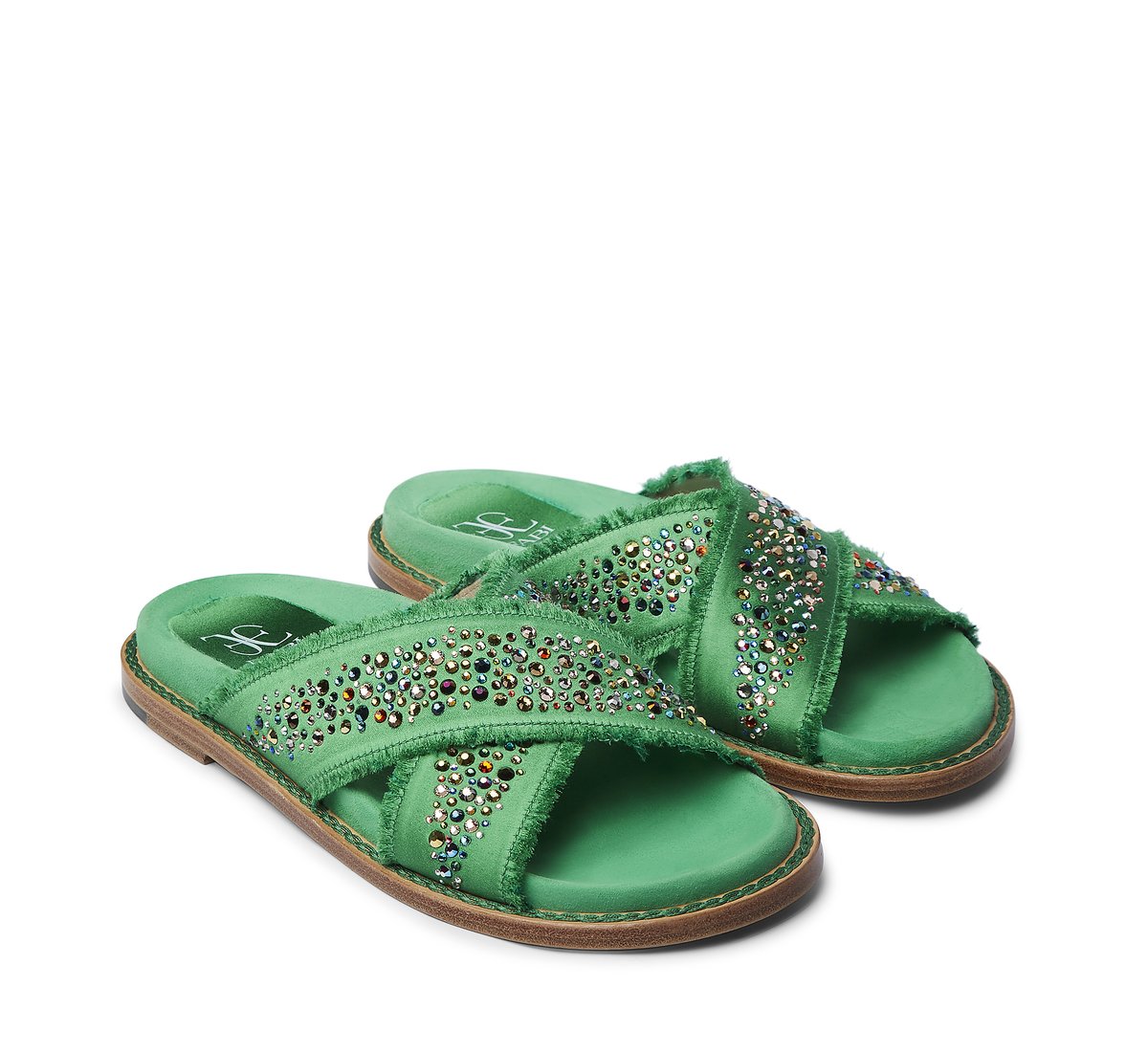 Sandals with microsuede insole