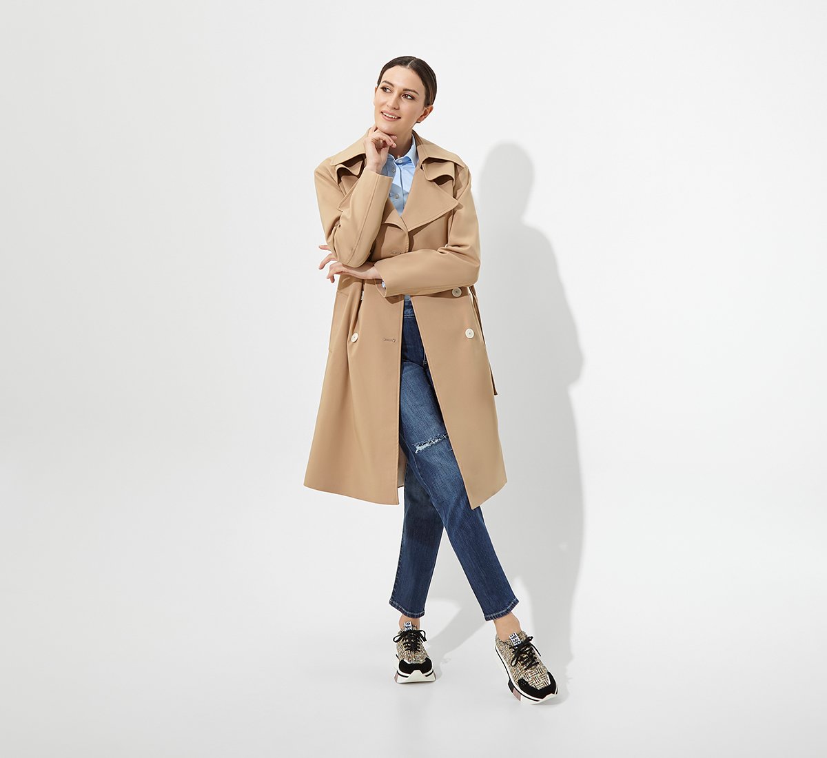 Cotton trench coat