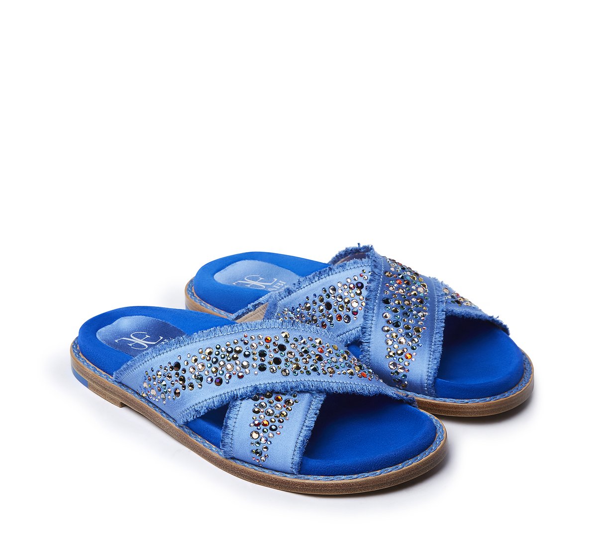 Sandals with microsuede insole