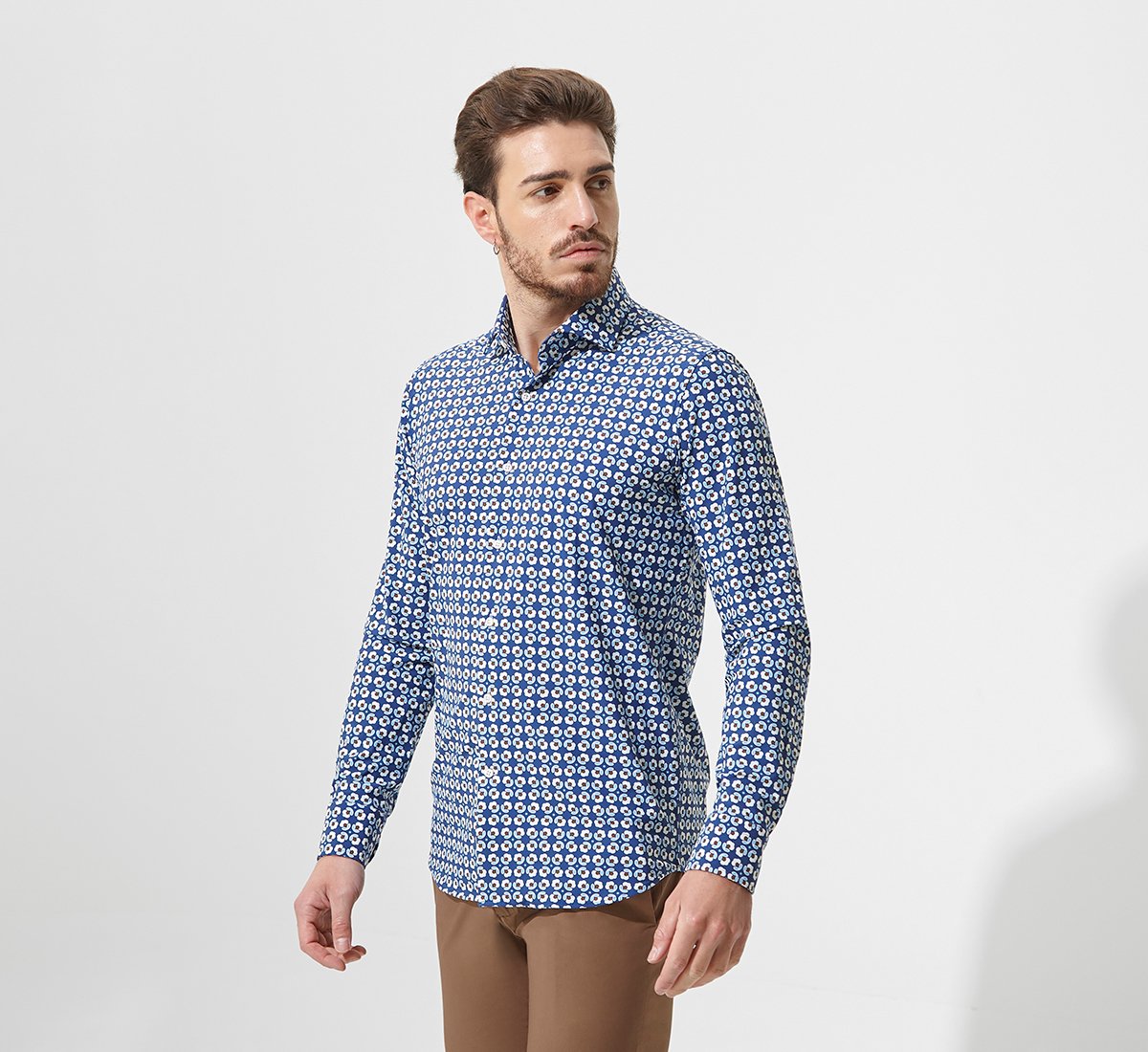 Camicia regular-fit a fantasia