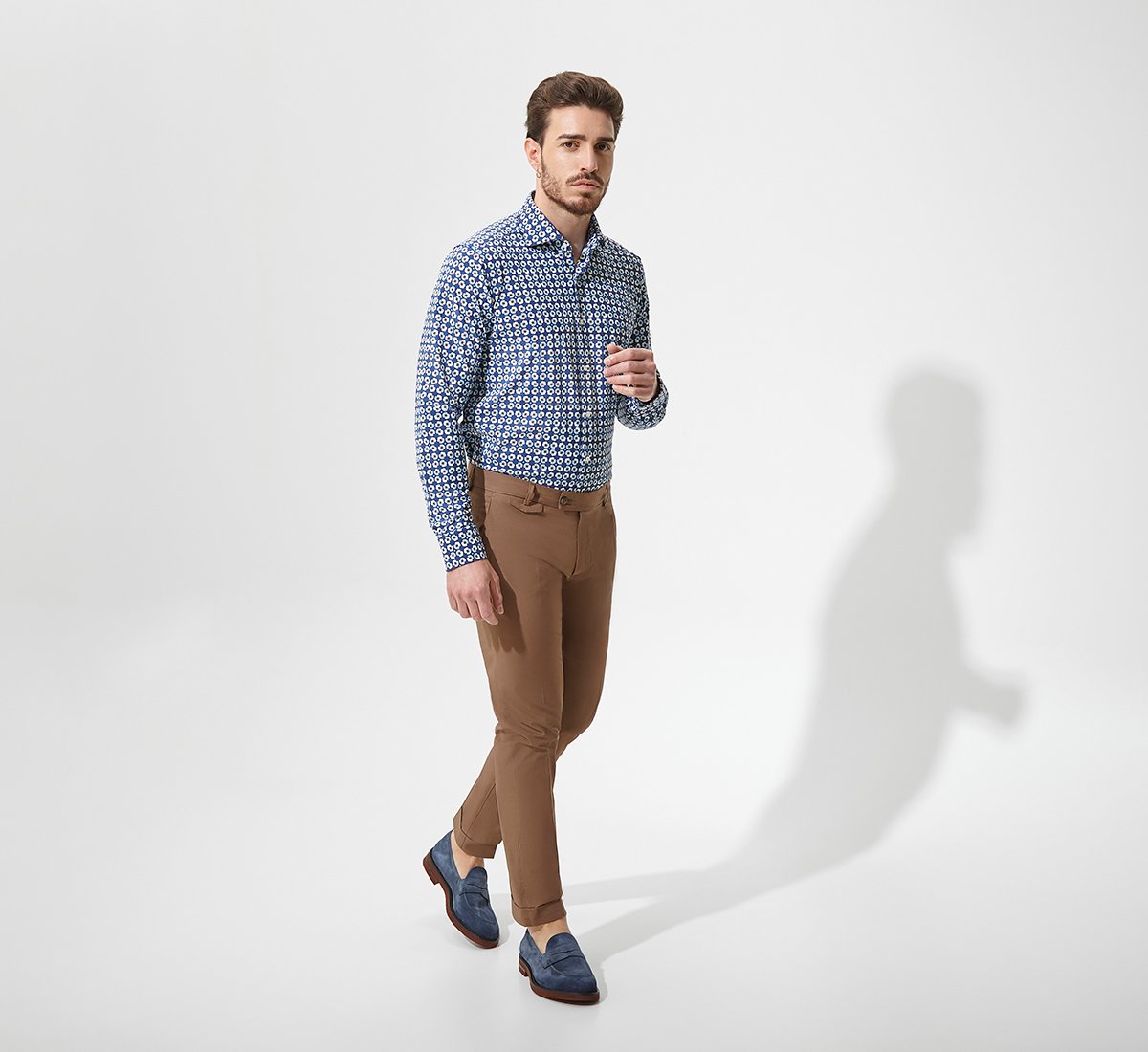 Regular-fit patterned shirt