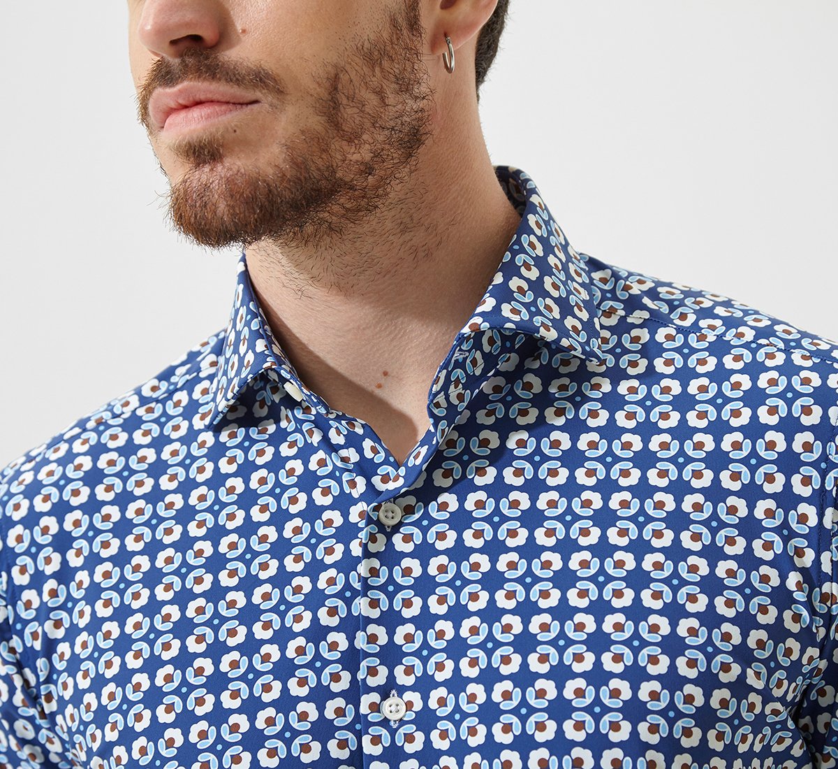 Regular-fit patterned shirt